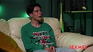 My stepmom gave me a christmas blowjob and fuck