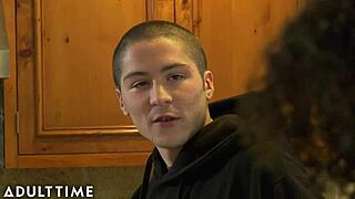 Milf Misty Stone In Lingerie Lets Neighbor Lick Her Ass Before Fucking