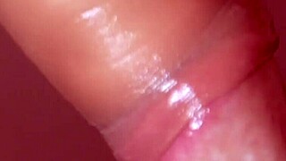 Stepmother gives me a sloppy blowjob close up