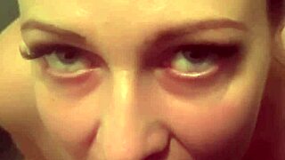 Horny milf Swettysvett intensely sucks in bathroom after workout