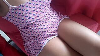 Does My Slut Stepmother Orgasm in the Yard?