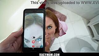 Stepson convinces stepmom to become dirty online star and suck him off