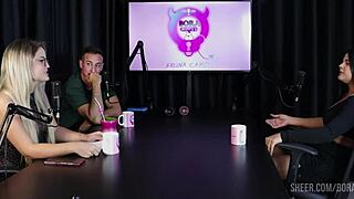 oh wow check out this compilation of val mineirinha in bora cast with bruna carlos all sexy and romantic on sheer red!!