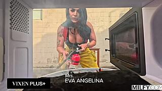 Milfy ultimate milf eva angelina takes on 6 cocks in epic gangbang with double penetration