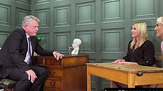 Stepmom Charlie Rae And Gigi Patsy Suck Principal's Cock In Threesome