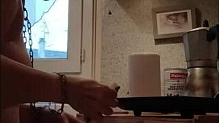 Hey slave, are you ready to see me as the chained French maid in stockings and heels getting spanked with dildo?