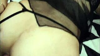 july home compilation with skinny brunette milf in lingerie having anal orgasm