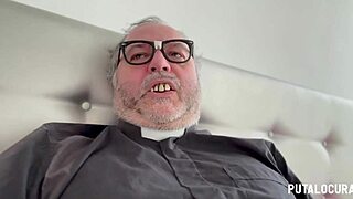 Latina teen Lia Ponce gets punished and fucked by Father Damián in roleplay. She swallows cum after blowjob and doggystyle sex.