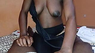 Ebony Slimthick Babe Fucks Good in Panties