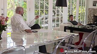 stepson visits home and bangs stepfather-in-laws hot stepsister britney amber with intense passion