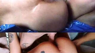 My husband's huge cock devours my tight ass in this raw anal creampie compilation with deepthroat and ass to mouth action.