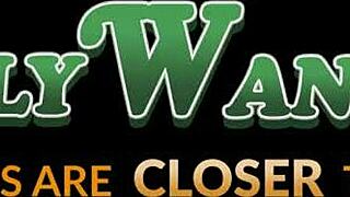 Busty milf Sara St Clair seduces stepson with blowjob and doggystyle fucking.