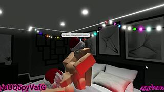 Santas Little 18+ Helper Feels Intense Passion In Anal Creampie And Doggystyle Sex