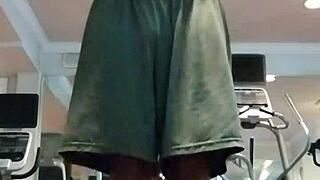 hey uncle, watch my cute brunette roommate do a sexy pole dance in the dorm as your athletic teacher!