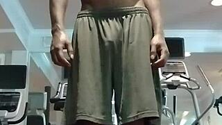 hey uncle, watch my cute brunette roommate do a sexy pole dance in the dorm as your athletic teacher!