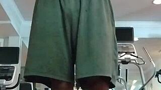 hey uncle, watch my cute brunette roommate do a sexy pole dance in the dorm as your athletic teacher!