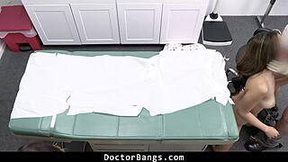 Shy Nurse Handles Stepdad's Urgent Needs as Doctor Focuses on Patient Exam - DoctorBangs
