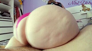 Wife with Huge Ass Rides Cock in Bed