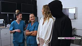 Rando Freeuses Milf Mom in Hospital Fantasy with Taboo Office Twist