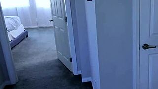 stepmom catches stepson jerking off with her thong panties wrapped around his cock on stepmothers day