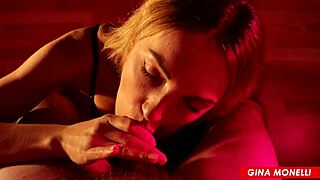 milf with sexy ass sucks cock deep and swallows every drop of cum