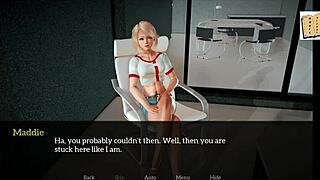 Blonde and brunette teens play an erotic game with a MILF twist.