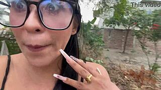 Hey, what if they catch us having fun sex in public park with my whore girlfriend and horny stranger?