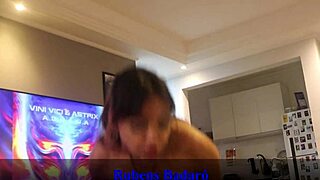 I caught my stepbrother masturbating while I washed dishes and got so excited. Ended up giving him everything right there in full video on red sheer.