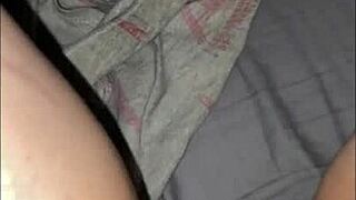 Oh yeah, it's late night pussy play with this petite milf and her teen friend