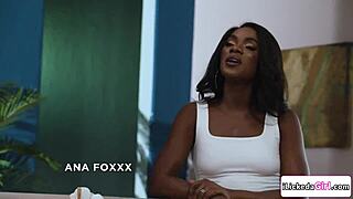 Ebony Lesbian Milf Couple Engages in Pussy Licking with White Stepdaughter in Interracial Threesome