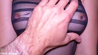 So this hot MILF step mom starts rubbing that cock with her hairy pussy, getting all curvy and submissive in homemade Japanese style.