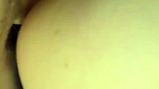 Cocksucking milf on knees takes hard doggystyle fuck from husband until creampie fills her pierced nipples body