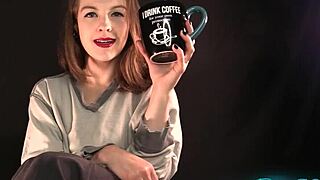 Your morning cup of me - but with clothes ripped and early morning yoga humiliation!