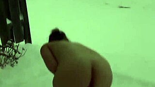 Public Pussy Eating Flashing in Snow with Curvy Milf Facial Compilation and Outdoor Sex.