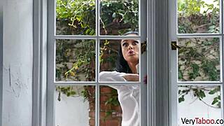 stepbrothers get wild fucking mature milf slut in group with young stepmom action