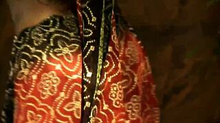 Hey, check out this arousing seductive sex ritual with a brunette milf stripping