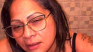 Can You Believe I Found My Stepmom's Thong in Bathroom and Got Caught Jerking Off to Her Big Ass BBW Curves?