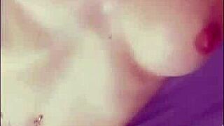 Dirty milf flashes nude outdoors in public with quickie sex snaps and rough action.