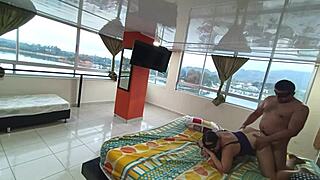 Traveling With Boss's Wife Sharing Bed Leaving Creampie In Hotel Room 1-2 FullOnXRed