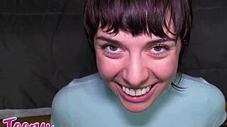 Oh wow, my young friend Nova's tight ass is getting taken by this old dick in rough missionary and doggystyle.