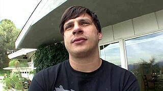 emily kae cums fast on his thick cock