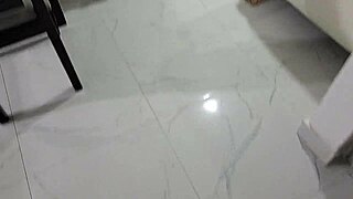 my stepmom's all stressed from work so i get her sucking my dick to chill out