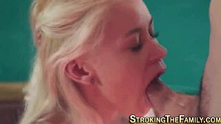 wam teen 18+ stepsis sucking on big cock