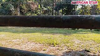 Hey, you just turned 18, want me to take your virginity in the woods? asks friend to hot novinha with big ass and tits.