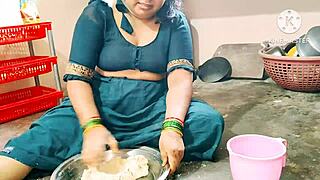 Indian Desi Moms Take Hardcore Rough Fucking In Kitchen With Big Cock