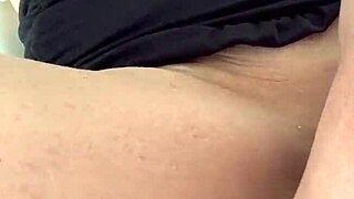 hot milf with saggy tits and ponytail rides homemade then jumps off cock to lick balls and catch cumshot in mouth.