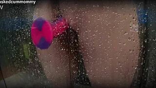 Caught Chubby Roommate Using New Toy in Shower, Nearly Dropped Phone While Spying Her Big Ass and Curves