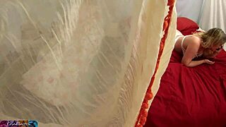 hey, stepmom got caught doing phone sex while masturbating at home