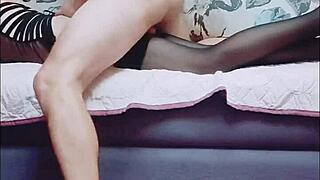 milf skinny porno model in amateur video