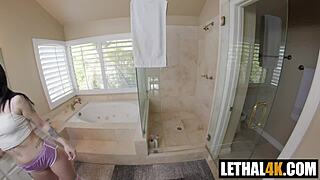 Can Cute Teen 18+ Raven Take Big Cock From Nick Strokes? Raven Lane Wonders